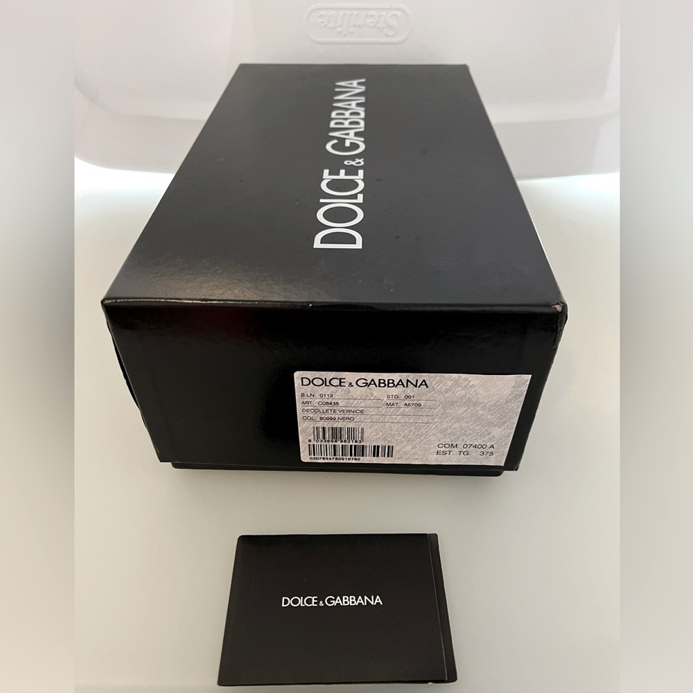 Dolce & Gabbana black patent leather loafers. Size 7.5 (37.5). Worn once! - Picture 8 of 8